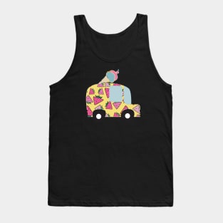 Ice Cream Truck Yellow Tank Top